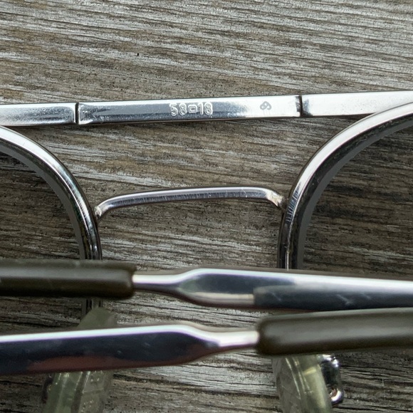 Vintage Retro LUXOTICCA 1041 Silver Pilot Metal Sunglasses Eyeglasses Frames - Picture 16 of 16